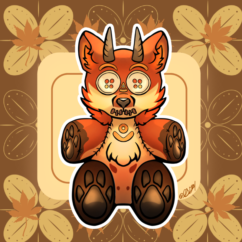 Drew a plushie ・ by Littledemon154