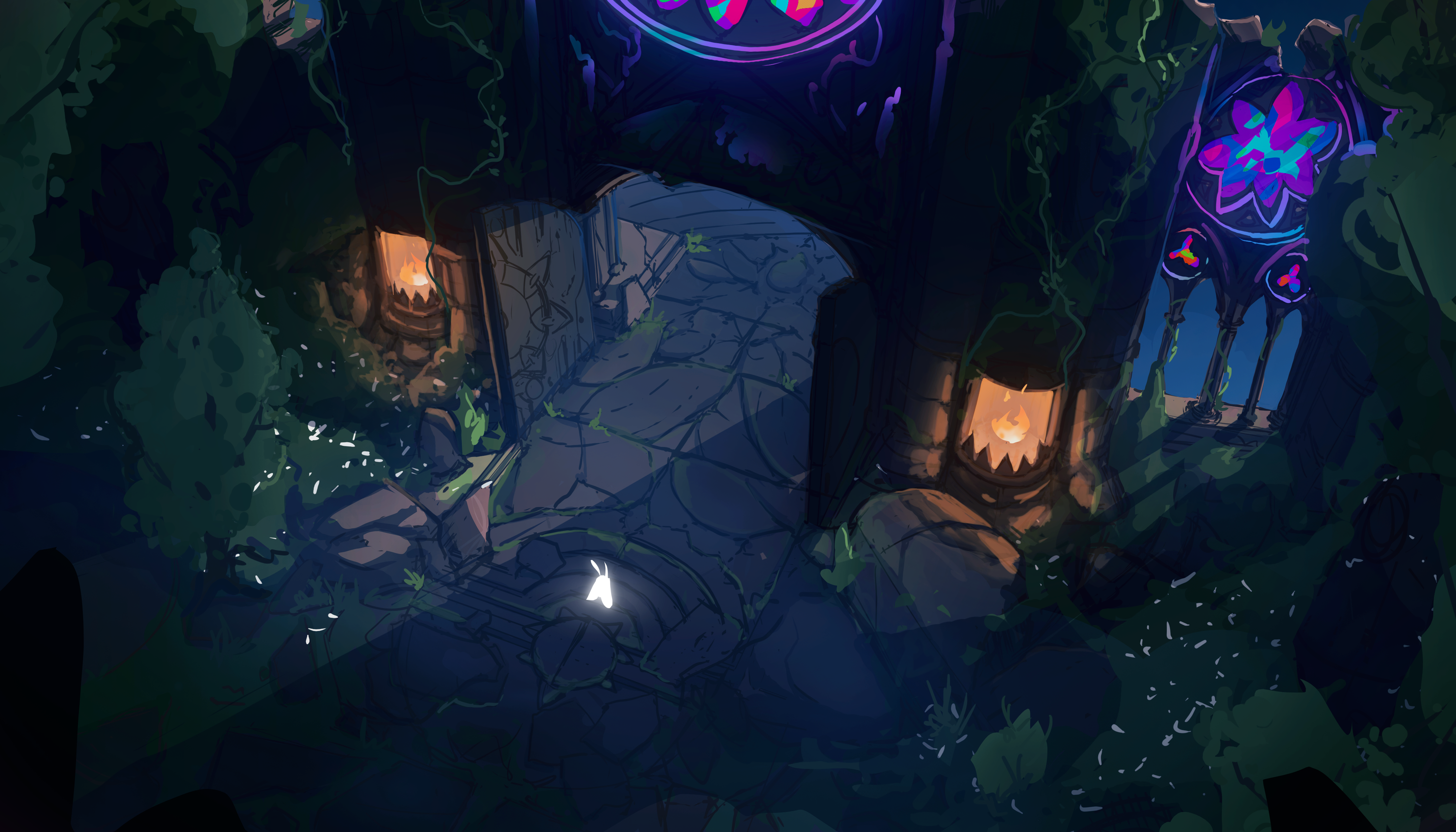 Cathedral Entrance Day/Night