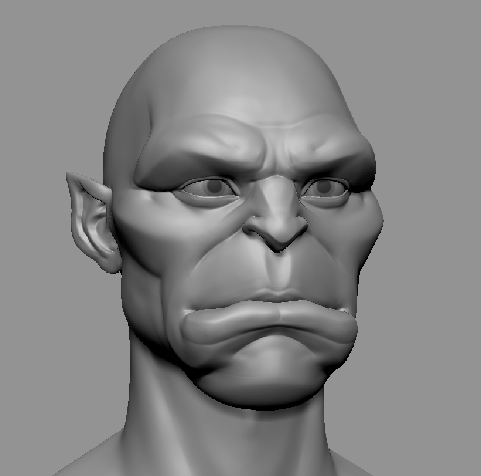 Orc Bust by ZeroPotion