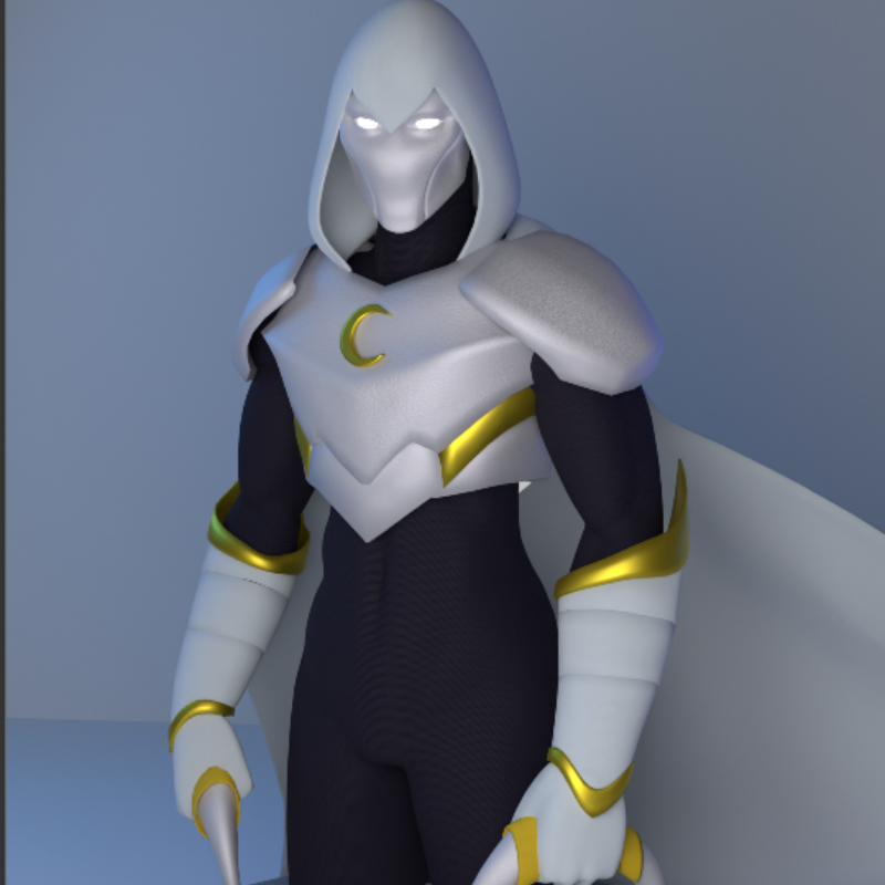 MoonKnight 3D model ・ by PeterTheDuck